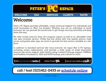 Tablet Screenshot of peterspcrepair.com